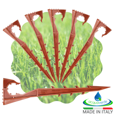 Picchetti Per Tubo Irrigazione Ed Ala Gocciolante Per Tubi Di Diametro 16 E 20 Mm - Foto 6