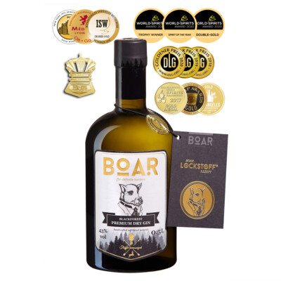 Boar Schwarzwald Premium London Dry Gin 0,5l Schwarzwälder Burgundertrüffel 43%