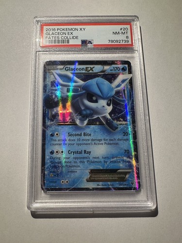 Glaceon-EX graded PSA 8 for sale on eBay