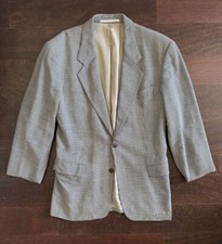 Hugo Boss VINTAGE Late 1980  s - Early 90  s Boxy-Fit Houndstooth Suit Jacket 40R