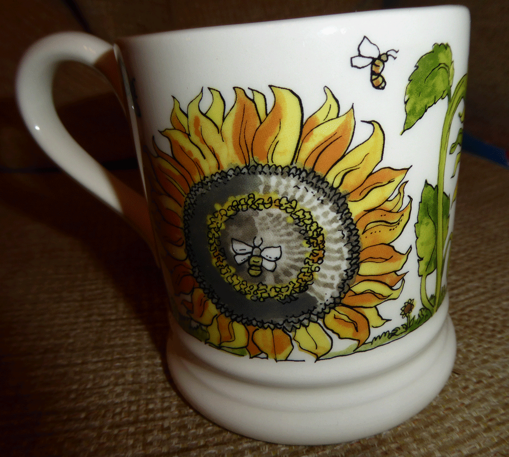 Emma Bridgewater NEW First Quality Good Gardening Sunflower 1/2 Pint