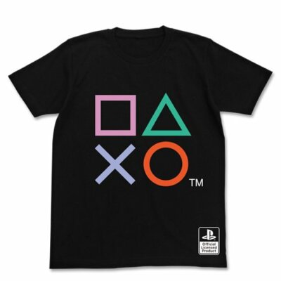Playstation T-shirt Playstation Shapes Black Size XL Cospa Playstation T-shirt Playstation Shapes Black Size XL Cospa