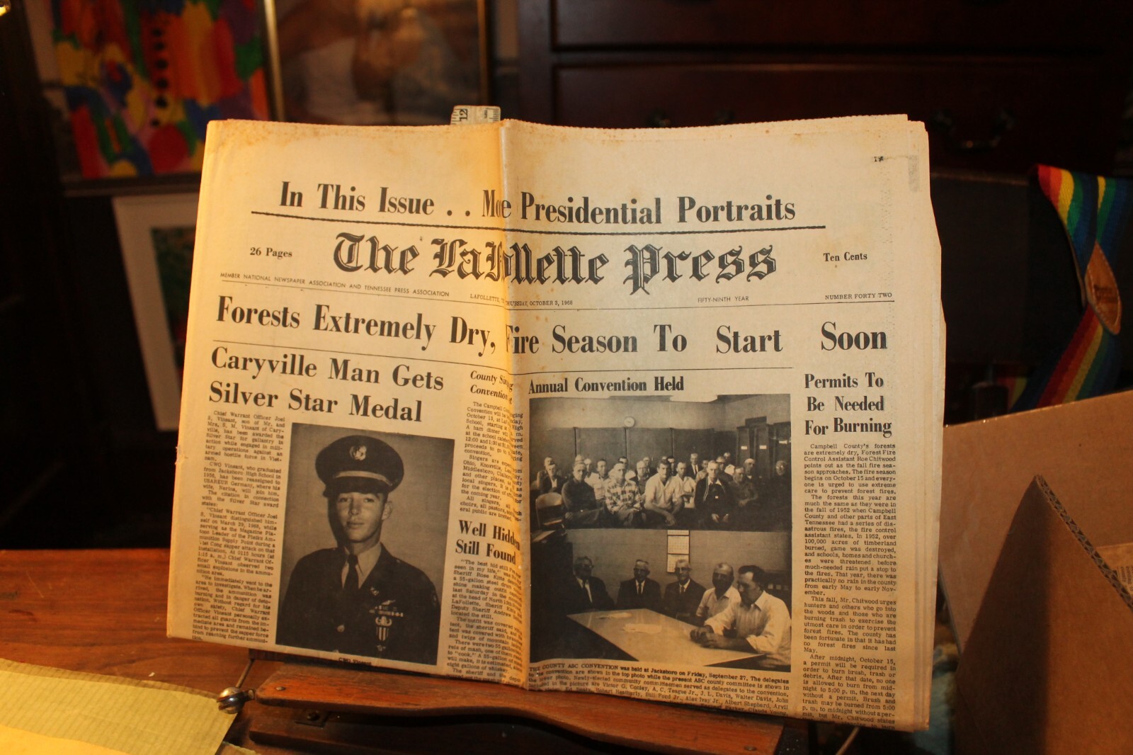 Vintage Tennessee LaFollette Press Section 1 Only October 3 1968 eBay