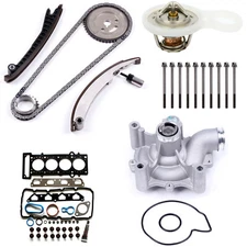 Head Gasket Bolts Set Timing Chain Kit Water Pump For Mini Cooper w/Thermostat