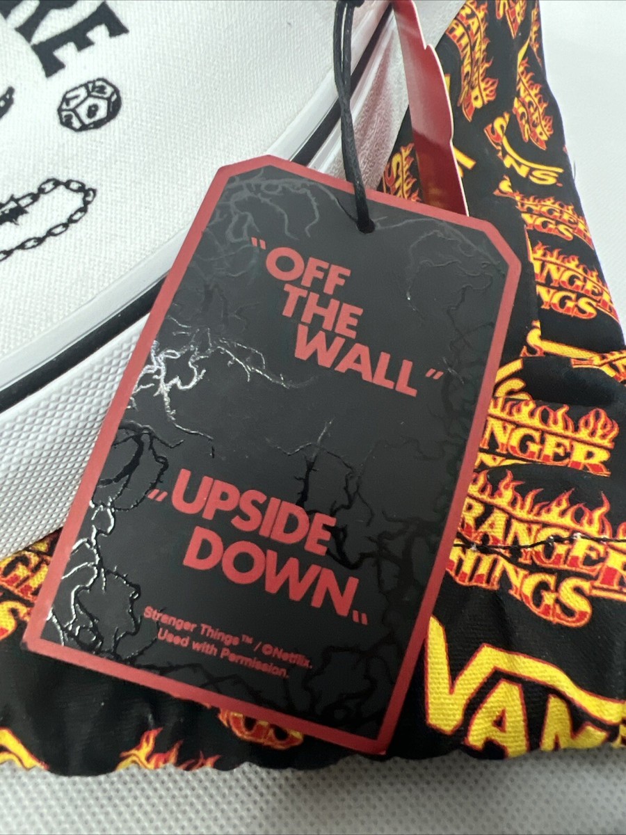 Vans Stranger Things Custom Hellfire Club Classic SlipOn Men\'s 8 Women’s 9.5 NWT Vans Stranger Things Custom Hellfire Club Classic SlipOn  main image 4