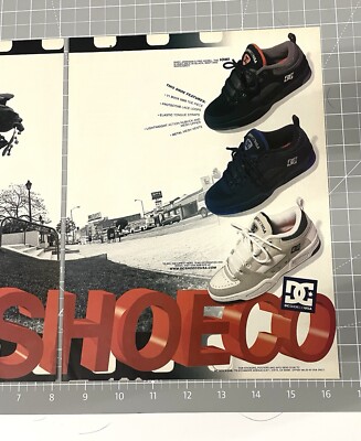Rudy Johnson DC Shoes 1999 Two Page Print Ad Original Skate