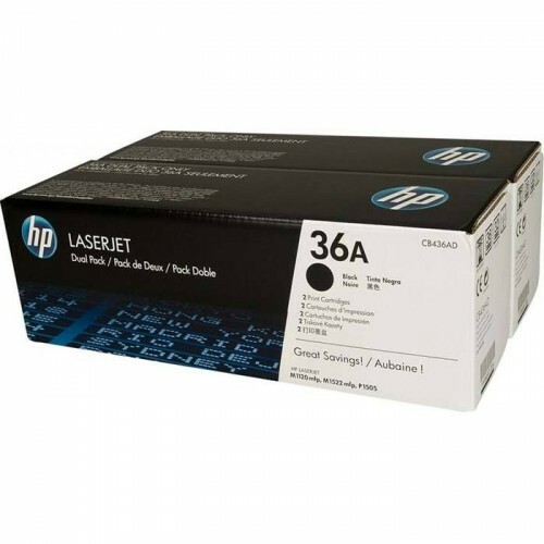 Toner HP 36A Original CB436AF Black Dual Pack (duplo) | P1505 | M1120 | M1522N - - A