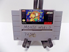 The Simpsons: Bart's Nightmare game cart only good shape SNES Super Nintendo