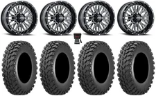 ITP Momentum 15" Wheels Milled 33" Cross Trail Tires Polaris RZR