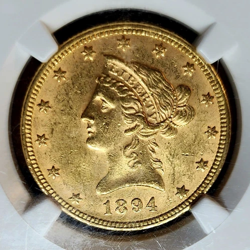 Choice 1894 $10 Liberty Head Gold Eagle MS 61 NGC - Early American Gold Coin