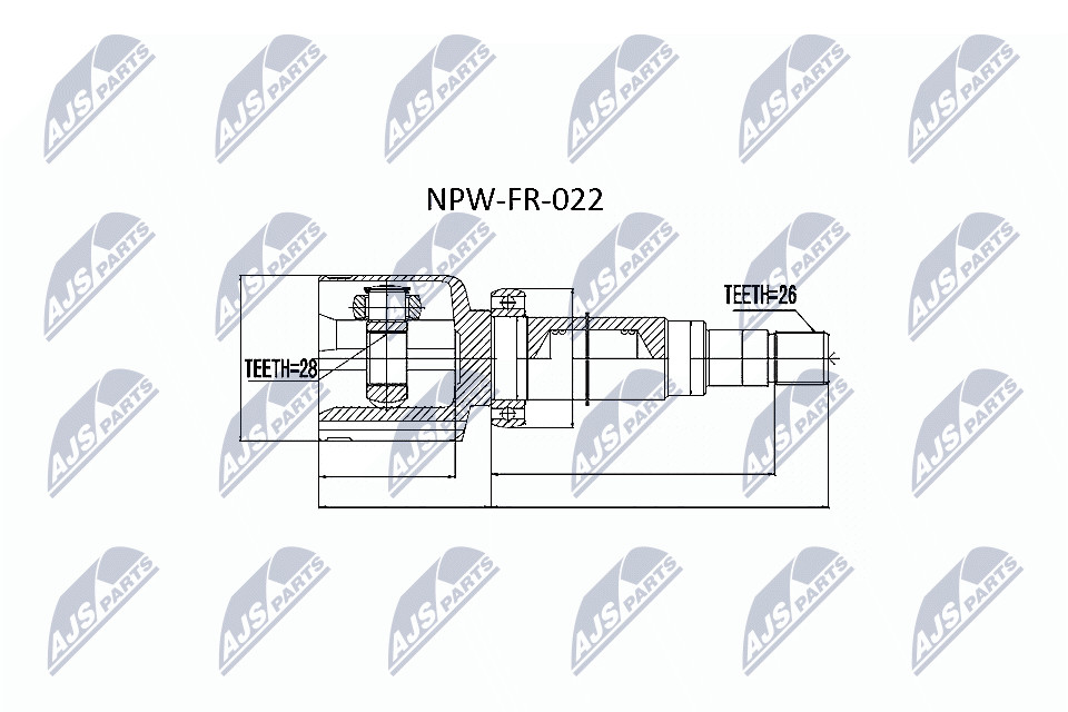 N.T.Y. NPW-FR-022.NTY Joint Kit, drive shaft for FORD,HONDA - Image 12