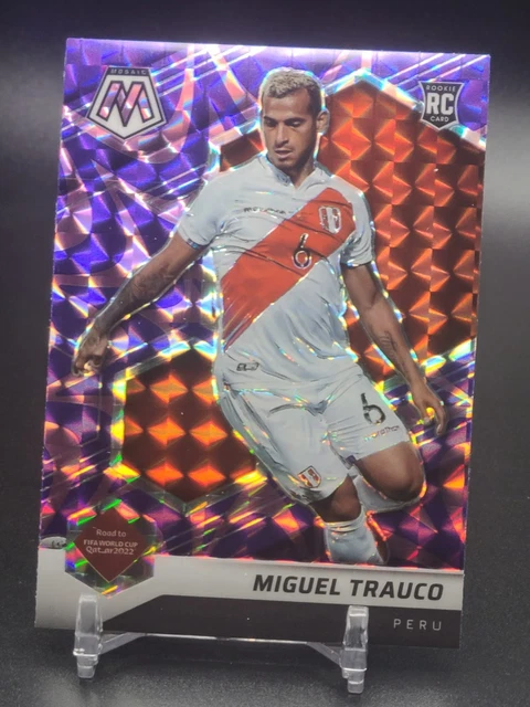 2021 Panini Mosaic FIFA World Cup Purple Prizm #41 Miguel Trauco Peru RC