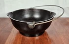 RARE Griswold #871 Patty Bowl Slant ERIE PA USA Logo Wire Bail Handle 1909-1929