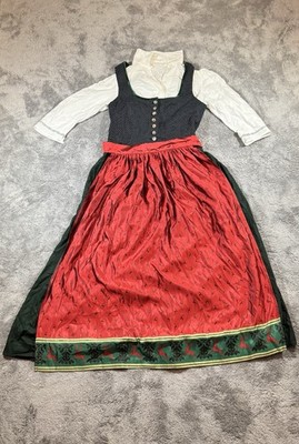 Lodenfrey Dirndl Gr. 40 mit Schürze (50 % Seide) & Bluse h.moser   Top