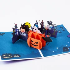 Halloween Haunted Graveyard - Pop Up 3D Greeting Card with Envelope