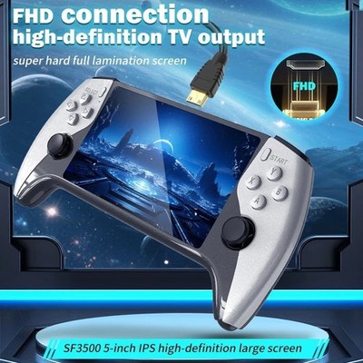 SF3500 Handheld Retro Spielekonsole - 5 Zoll HD Bildschirm mit 20.000+ integriertem Ga