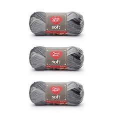 Red Heart Soft Yarn 3 Pack Grayscale 100 Acrylic For Knitting And Crocheting