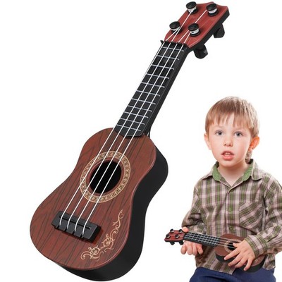 Kids Ukulele Toy 9.84 Inch Mini Guitar Musical Instrument with 4 Strings for ...