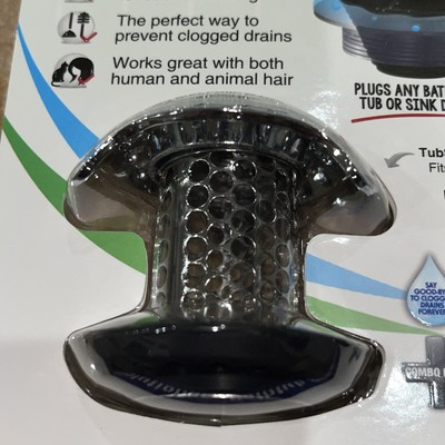 Kit TubShroom Ultra Platinum - Piège à Cheveux Inox Et Bouchon StopShroom, Neuf Sous Emballage