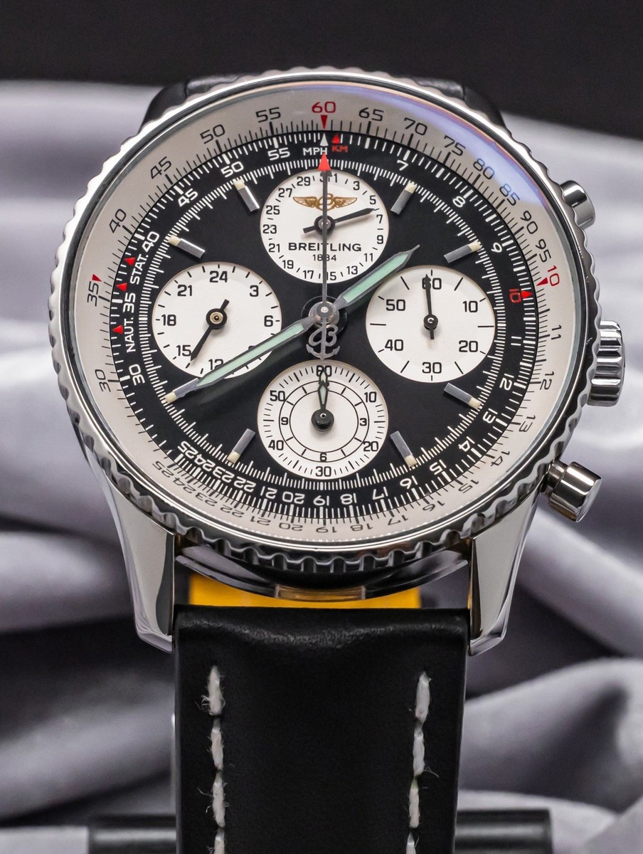 Breitling Navitimer Twin Sixty 42 mm SERVICED Boxes Black