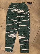 VTG 90s Zubaz Green Tiger Stripe Lounge Pants Adult L New York Jets NFL DSWT