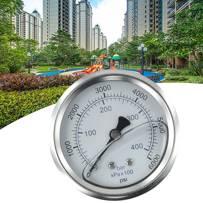 #ad High Pressure Gauge 0 400 Bar Pressure Gauge Sturdy For Pressure Washer $17.05