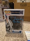 Funko Pop The Lord of the Rings  Sauron 122 Signed Quote By Sala Baker COA Certi