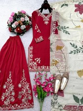 Women Eid Dress Pakistani Salwar Kameez Ready To Wear Suit Wedding Party 3 Piece