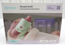 Owlet Dream Sock Smart Baby Monitor Mint 1-18mo 6-30lbs