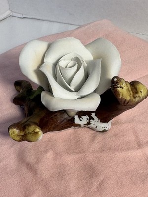 White Ceramic Rose