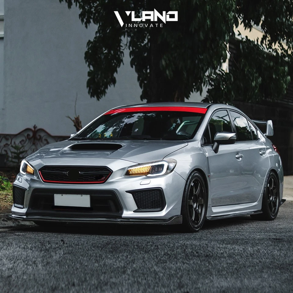 Vland Projector Headlights For Subaru WRX STI LED Sequential Headlamps Set 15-21 - image 3 of 4