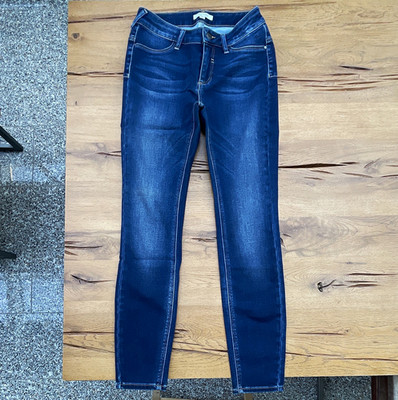 comma, JUNE Skinny Damen Jeans Blau Gr. 36, 28in, Stretch, Dark Wash