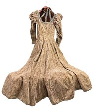 Antique Mother Hubbard  Style Dress Tea Gown Circa Late 1800's