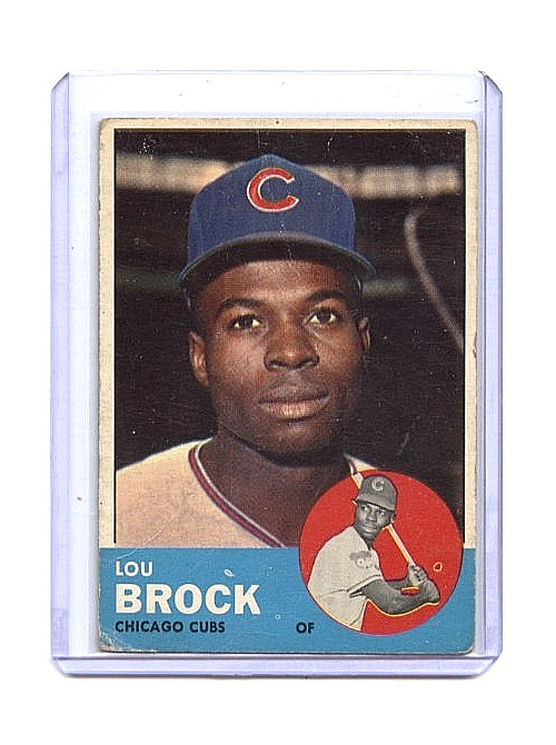 1963 Topps Lou Brock Chicago Cubs #472 ⭐️💥🎯  Original