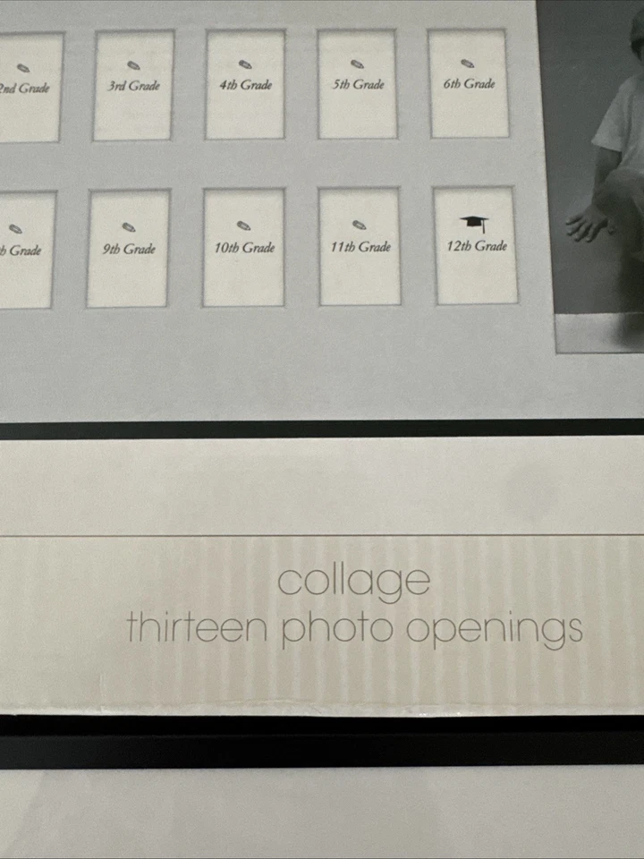 Fetco Collage School Picture Frame 1st - 12th Grade Black 17X9 Vintage 2003 - Image 4 of 4