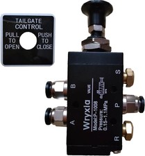 4-Way 2-Position Manual Air Valve Push-Pull Dump Truck Tailgate Valve BAV010