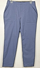 Eddie Bauer Women's Size 10 Horizon Straight Ankle Pant Blue Performance Stretch