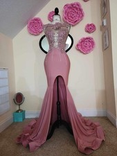 Pink Mermaid Prom Dress
