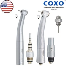 COXO Dental High Speed Fiber Optic LED Handpiece Fit Kavo NSK LED Coupler 6Holes