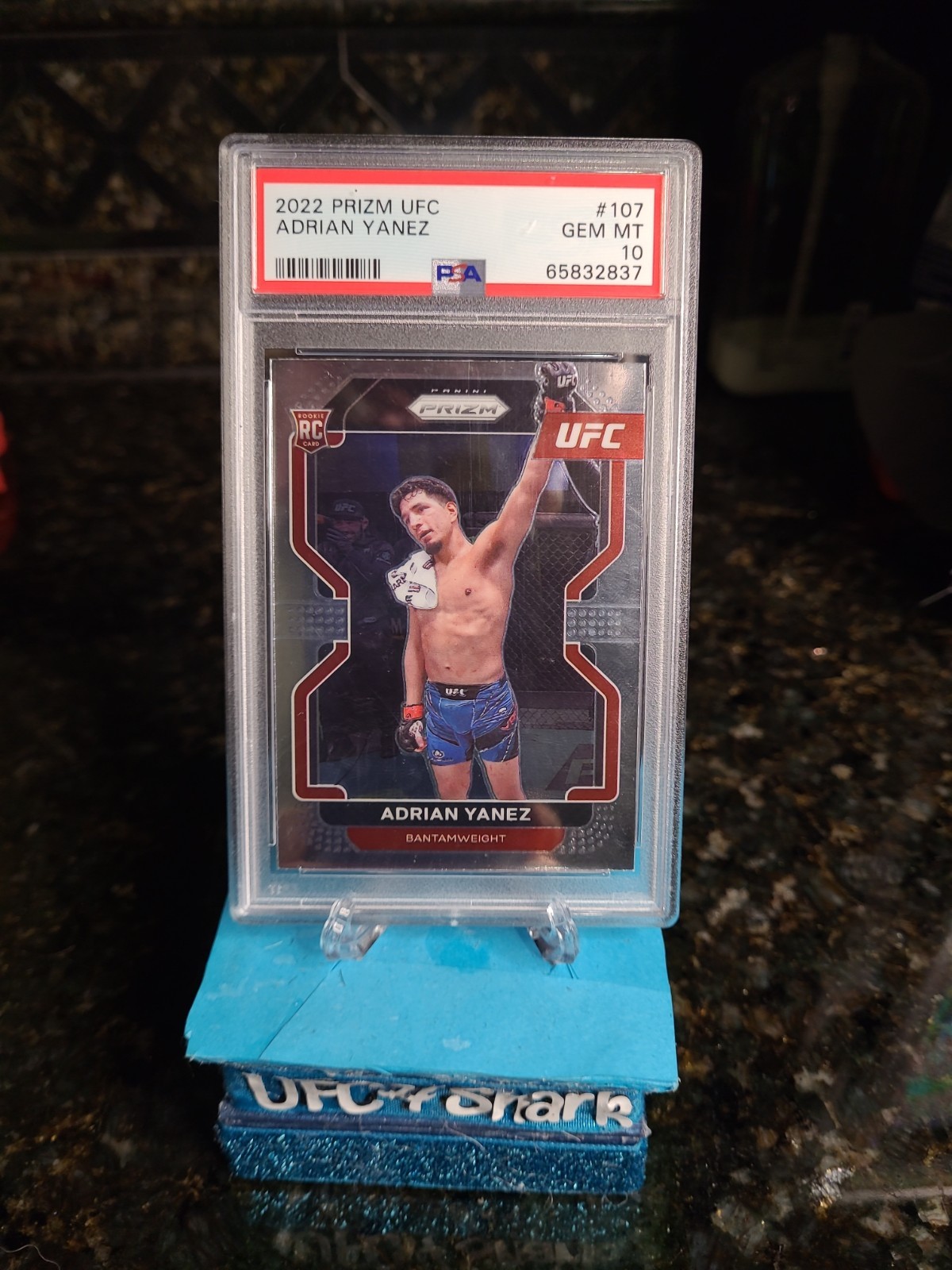 ADRIAN YANEZ (RC) PSA 10 (POP 4) - 2022 Panini Prizm UFC #107 Gem Mint view 5