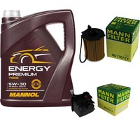 Mann Inspektionspaket 5L Mannol Energy Premium 5W-30 FüR Mini Mini Cooper D One