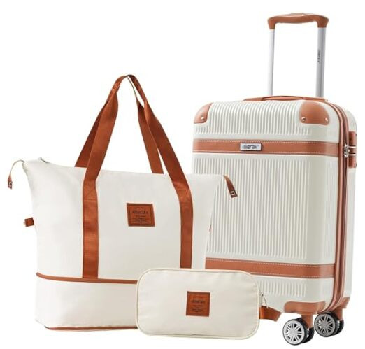 20 Inch Carry On Luggage Lightweight Suitcase Spinner Wheels, TSA Lock,