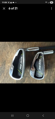 TOP FLITE JR SET DRIVER HYBRID 7 IRON SW PUTTER STAND BAG RH KIDS YOUTH - Picture 5 of 19