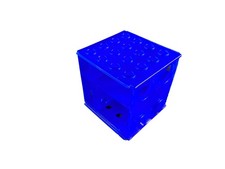 LABORATORY 4-Way Interlocking Flipper Rack For 0.5-50mL Tubes Square Detachable