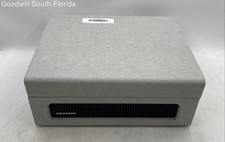 Crosley Gray Built-In Speakers Portable Stereo Turntable Record Player In Case