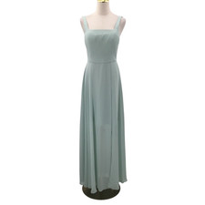 AW BRIDAL 6 S sage green formal party wedding bridesmaid maxi dress NEW 0b9