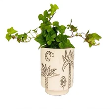 Jungalow Cosmic Desert Kaya Pot By Justina Blakeney *** New In Box***