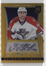 2013-14 Panini Select Rookie Auto Gold Prizm 1/10 Quinton Howden #272 Auto nd3