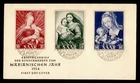 DR WHO 1954 GERMANY SAAR FDC MARIAN YEAR COMBO M78637