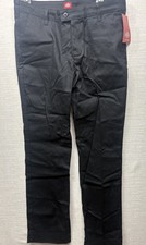 Dickies Girl Pants Flat Front Straight Leg Slim Fit Black Juniors Size13 NWT